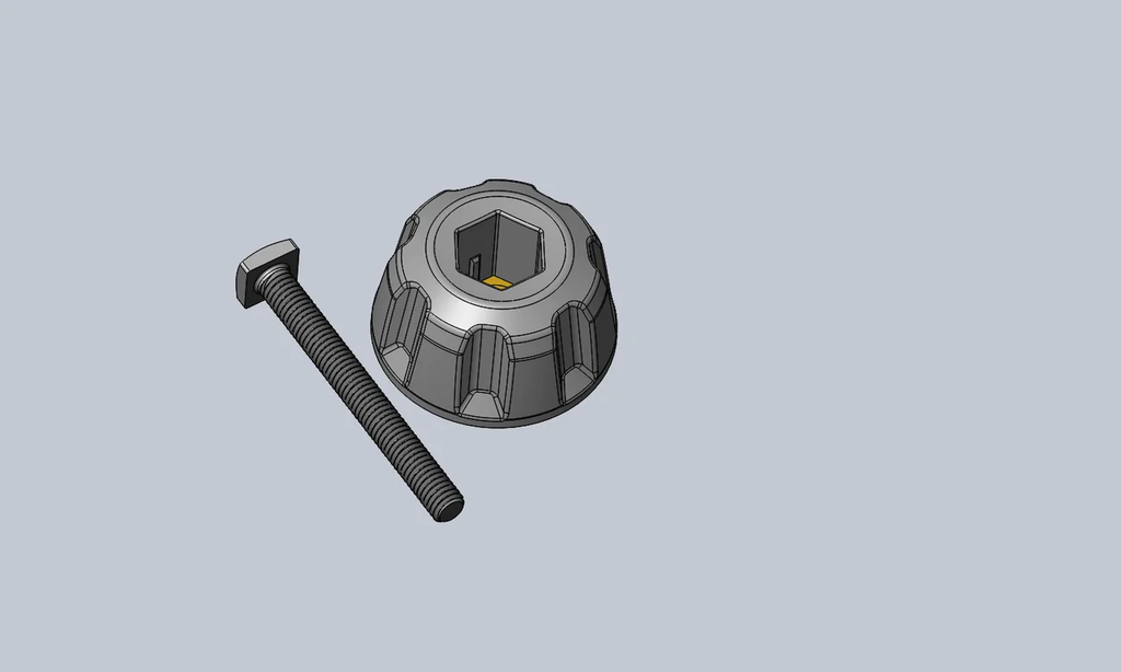 REPUESTO YAKIMA WHEEL CUP TIGHTENING KNOB W/ SCREW, HANGOVER